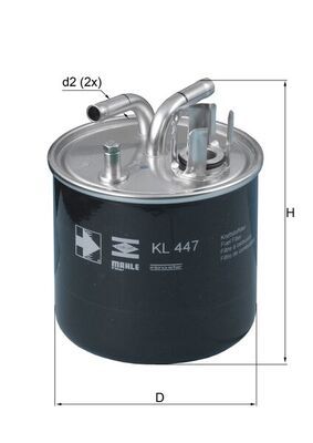 Palivový filter MAHLE KL 447