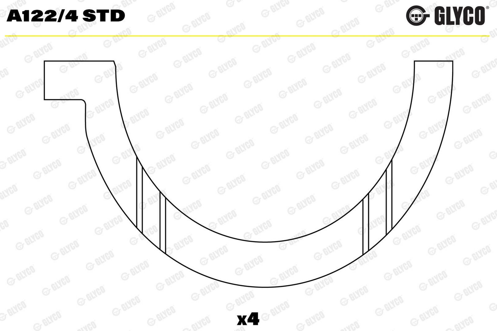 Saiba distantier, arbore cotit GLYCO A122/4 STD
