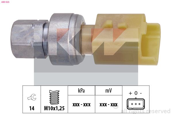 Przełącznik ciśnieniowy, klimatyzacja KW 480025