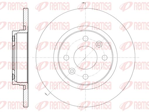Tarcza hamulcowa KAWE 6809 00