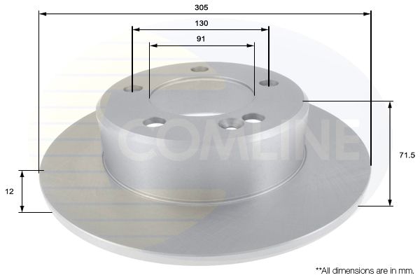 Tarcza hamulcowa COMLINE ADC2707