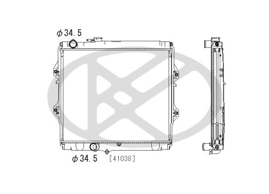 Radiator, racire motor KOYORAD PL011004