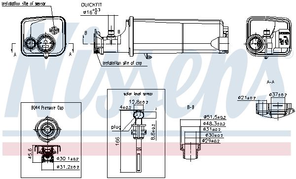 Vase d'expansion, liquide de refroidissement