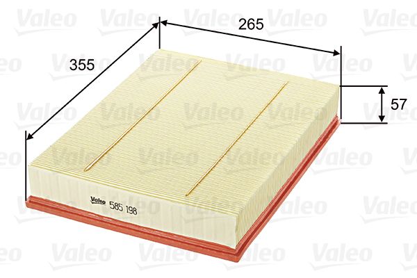 Vzduchový filter VALEO 585198