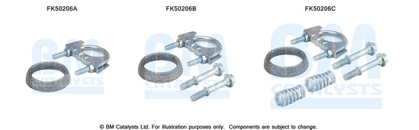 Zestaw montażowy, rura wydechowa BM CATALYSTS FK50206