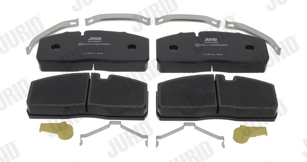 set placute frana,frana disc JURID 2934009560