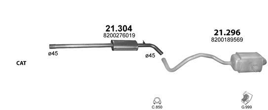 Układ wydechowy POLMO POLMO99952