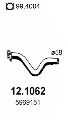 Rura wydechowa ASSO 12.1062