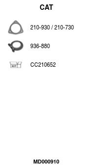 Katalizator FA1 MD000910