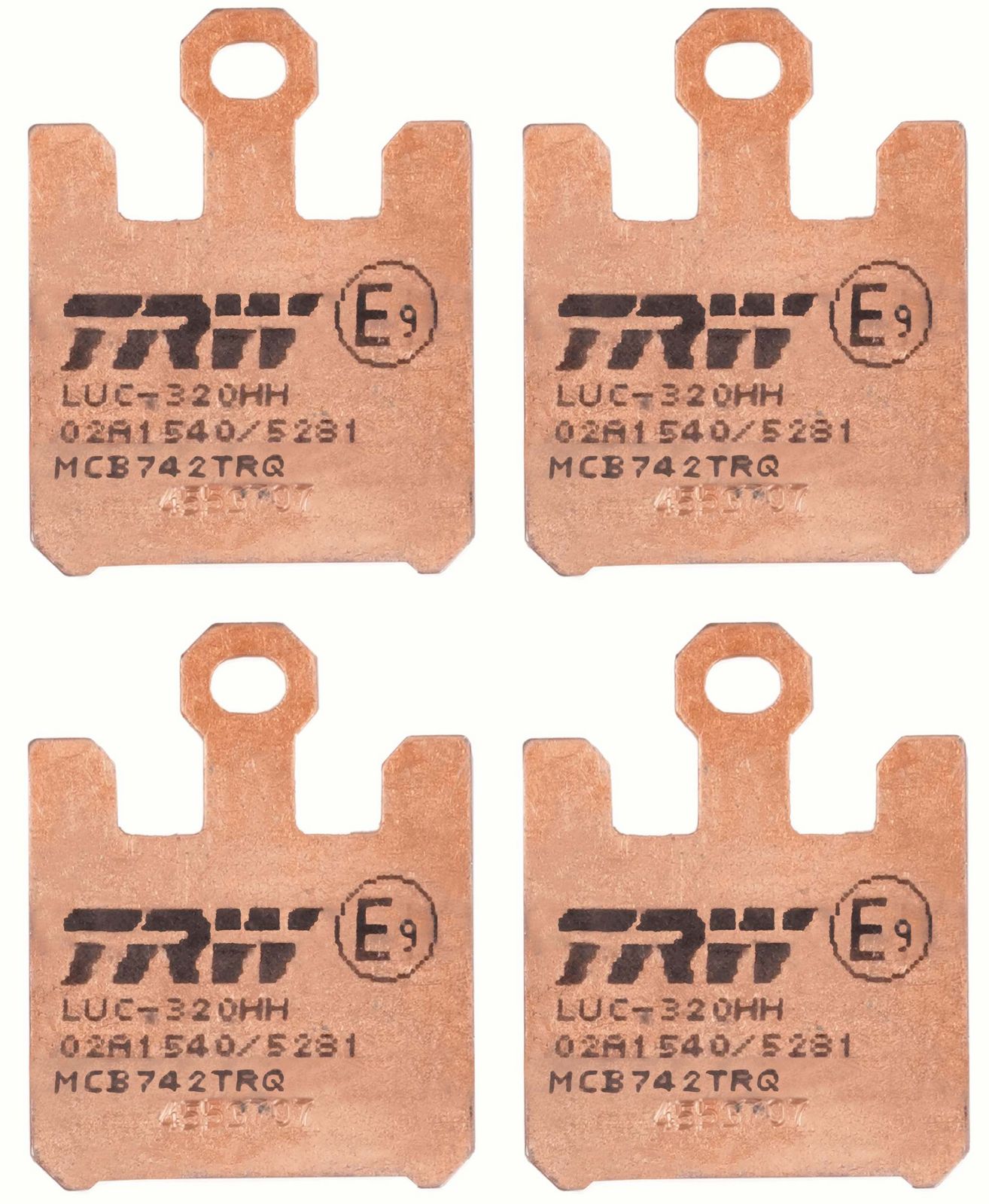 set placute frana,frana disc TRW Sinter Track Racing MCB742TRQ