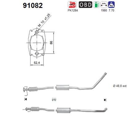 Katalizator AS 1425055L00H02