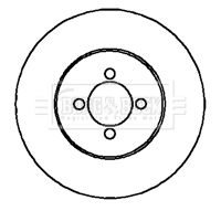 Tarcza hamulcowa BORG & BECK BBD4833