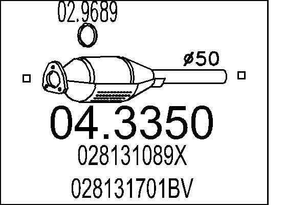 Katalizator MTS 04.3350