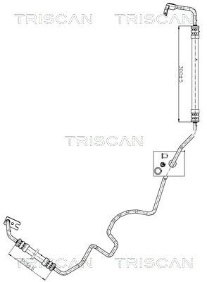Furtun hidraulic, sistem de directie TRISCAN 8516 24001