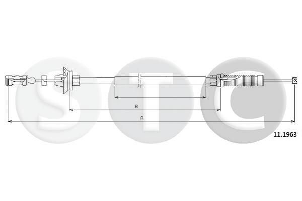 Linka gazu STC T480899