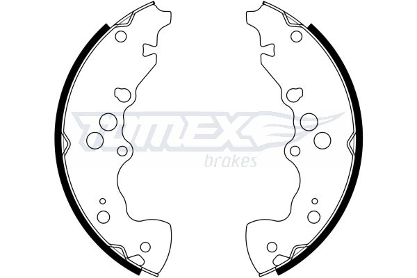 Levně Sada brzdových čelistí TOMEX Brakes TX 22-95
