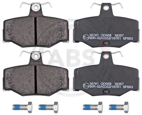 Zestaw klocków hamulcowych, hamulce tarczowe A.B.S. 36741