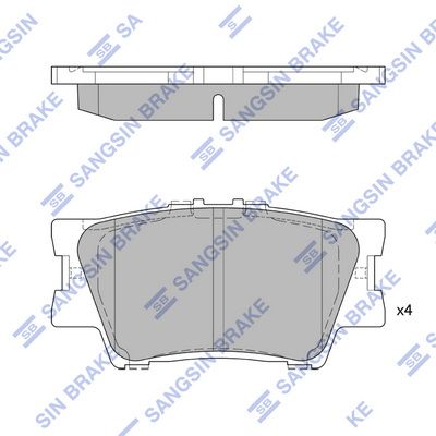 set placute frana,frana disc HI-Q SP2081