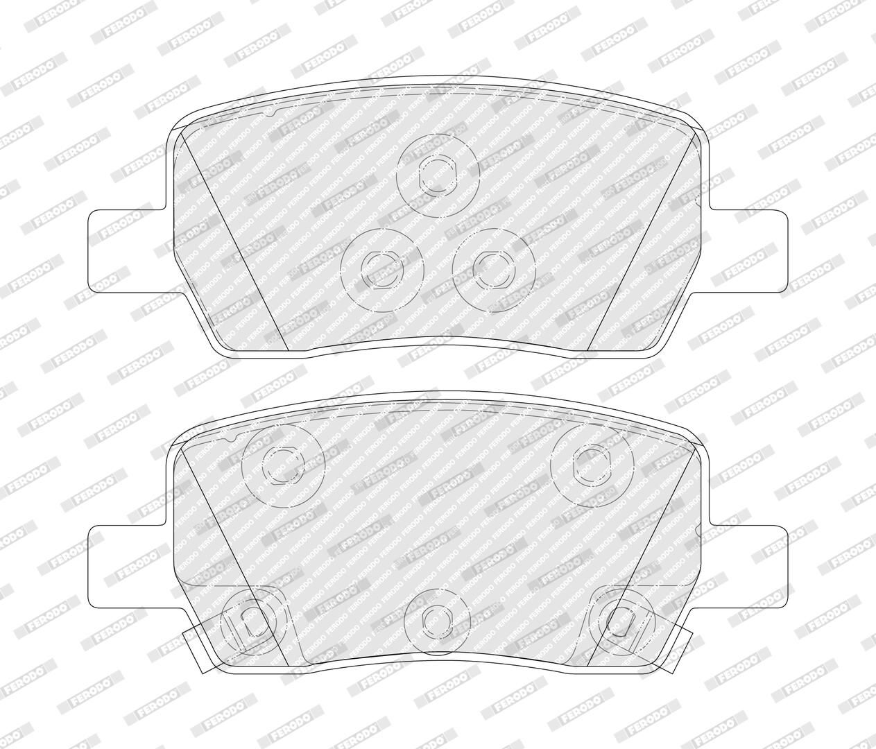 set placute frana,frana disc FERODO PREMIER ECO FRICTION FDB5488