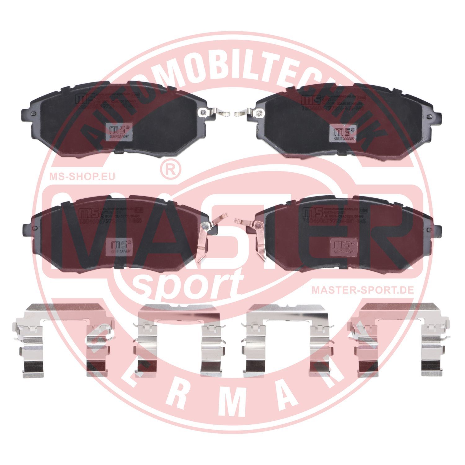 Zestaw klocków hamulcowych, hamulce tarczowe MASTER-SPORT GERMANY 13046057972N-SET-MS