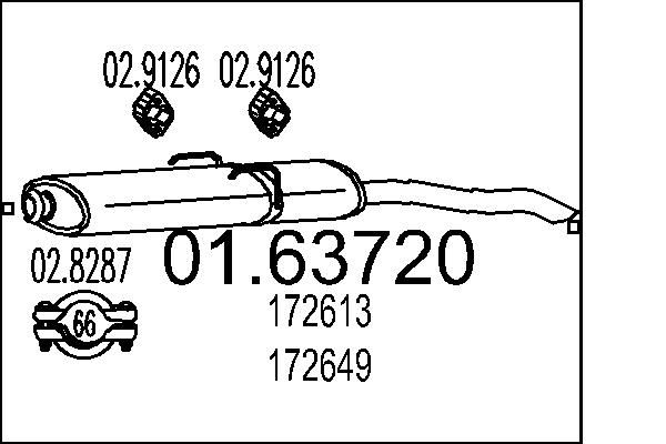 Tłumik końcowy MTS 01.63720
