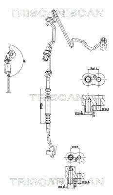 conducta presiune variabila,aer conditionat TRISCAN 9010 11038