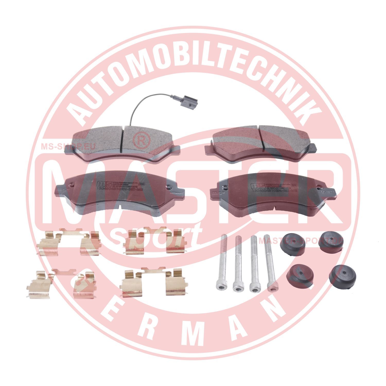 Zestaw klocków hamulcowych, hamulce tarczowe MASTER-SPORT GERMANY 13046048102N-SET-MS