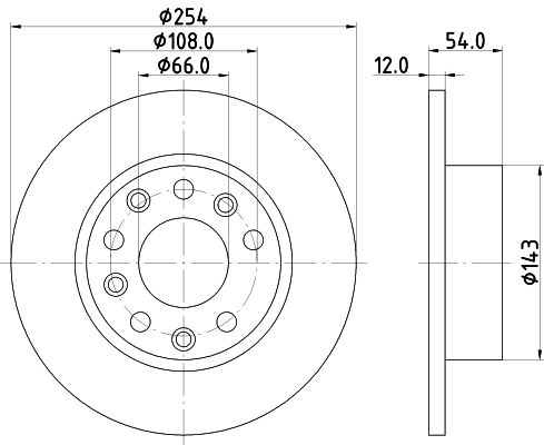 Tarcza hamulcowa MINTEX MDC871