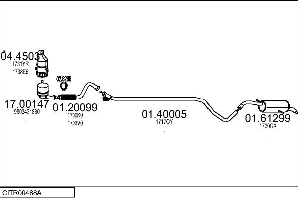 Układ wydechowy MTS CITR00488A000472