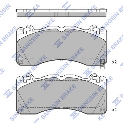 set placute frana,frana disc HI-Q SP4312