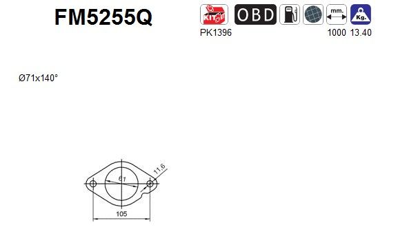Filtr sadzy / filtr cząstek stałych, układ wydechowy AS 2540157