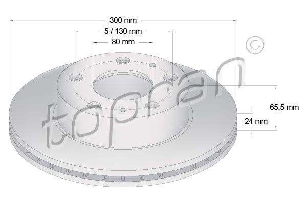 Tarcza hamulcowa TOPRAN 721 169