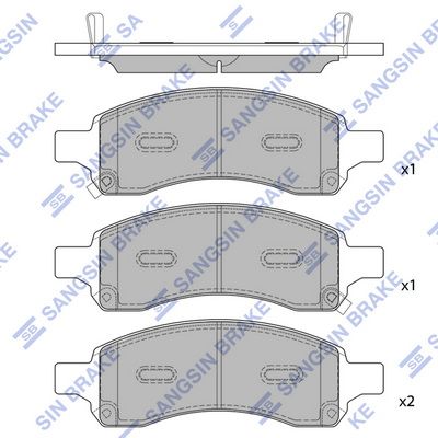 set placute frana,frana disc HI-Q SP2248