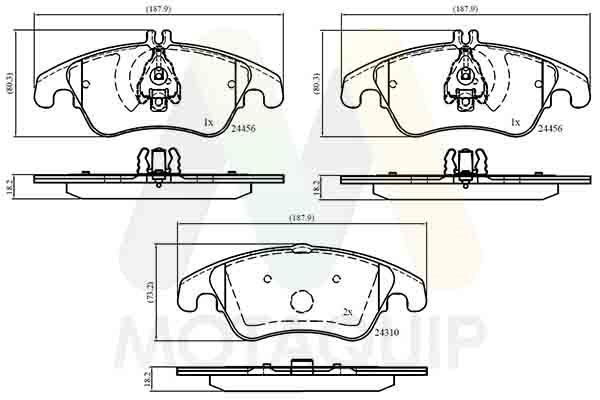 Set rulment roata MOTAQUIP LVBW1300