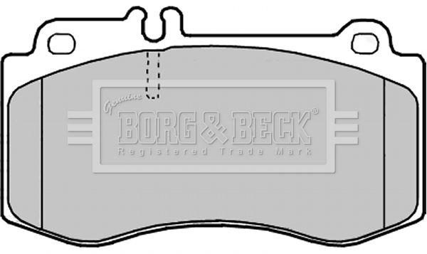 Zestaw klocków hamulcowych, hamulce tarczowe BORG & BECK BBP2248