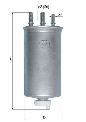 Palivový filter KNECHT KL 781