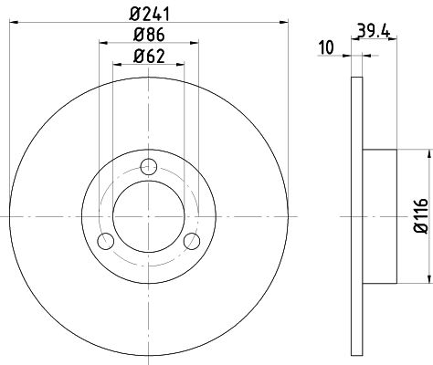 Tarcza hamulcowa MINTEX MDC144