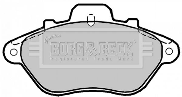 Zestaw klocków hamulcowych, hamulce tarczowe BORG & BECK BBP1165