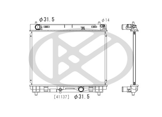 Radiator, racire motor KOYORAD PL012487