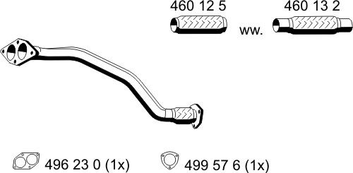 Rura wydechowa ERNST 8D0253101AH