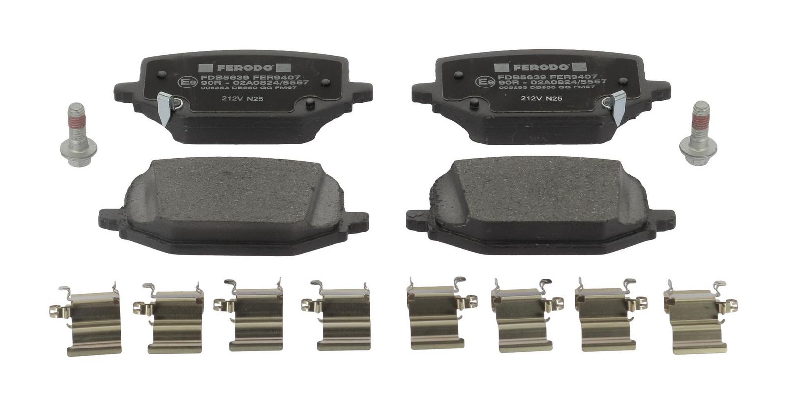 set placute frana,frana disc FERODO PREMIER ECO FRICTION FDB5639