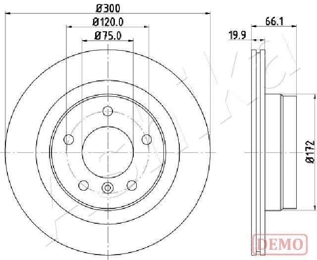 Tarcza hamulcowa ASHIKA 61-00-0101C