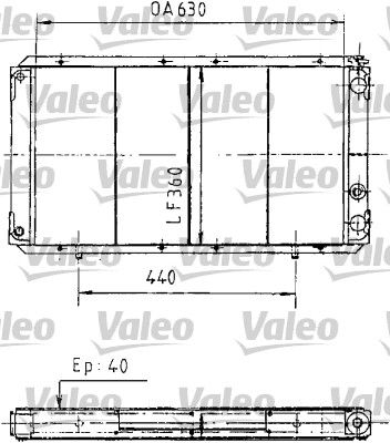 Chłodnica, układ chłodzenia silnika VALEO 730003