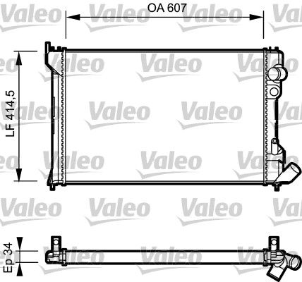 Chłodnica, układ chłodzenia silnika VALEO 730982