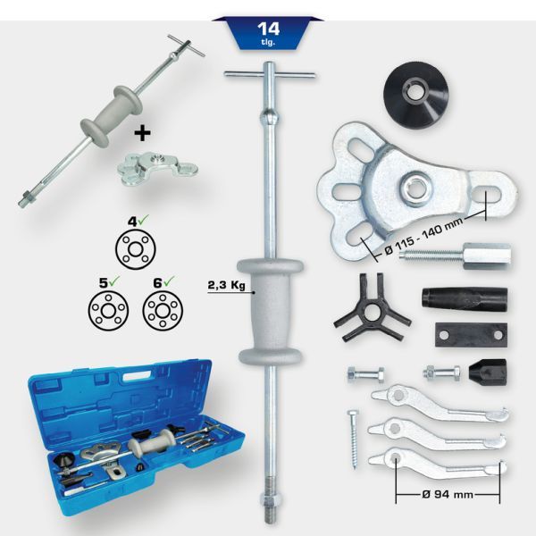 Set scule montare butuc/lagar roata BRILLIANT TOOLS BT671300
