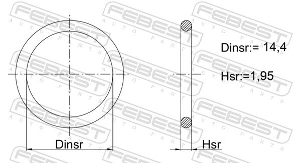 Uszczelka, pompa hydrauliczna FEBEST 03400-007
