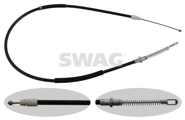 Tažné lanko, parkovací brzda SWAG 10 93 7273