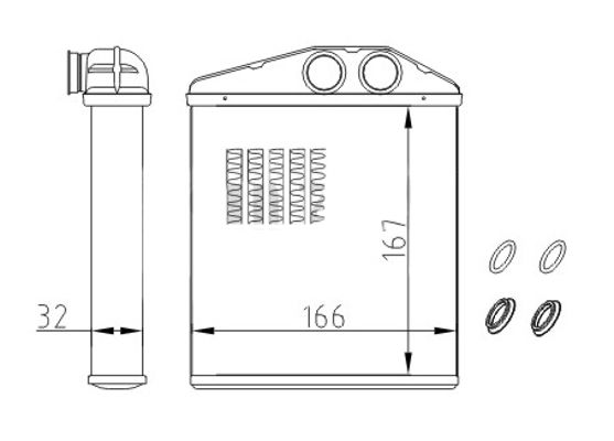 Wymiennik ciepła, ogrzewanie wnętrza HART 608 009