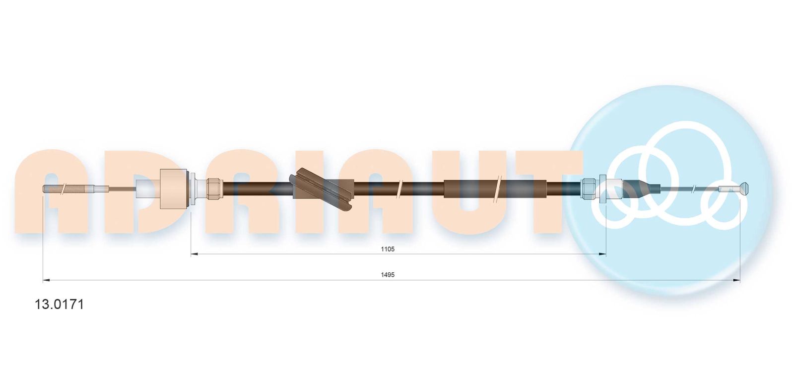 Cablu ambreiaj ADRIAUTO 13.0171