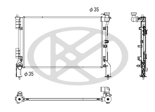 Radiator, racire motor KOYORAD PL823720